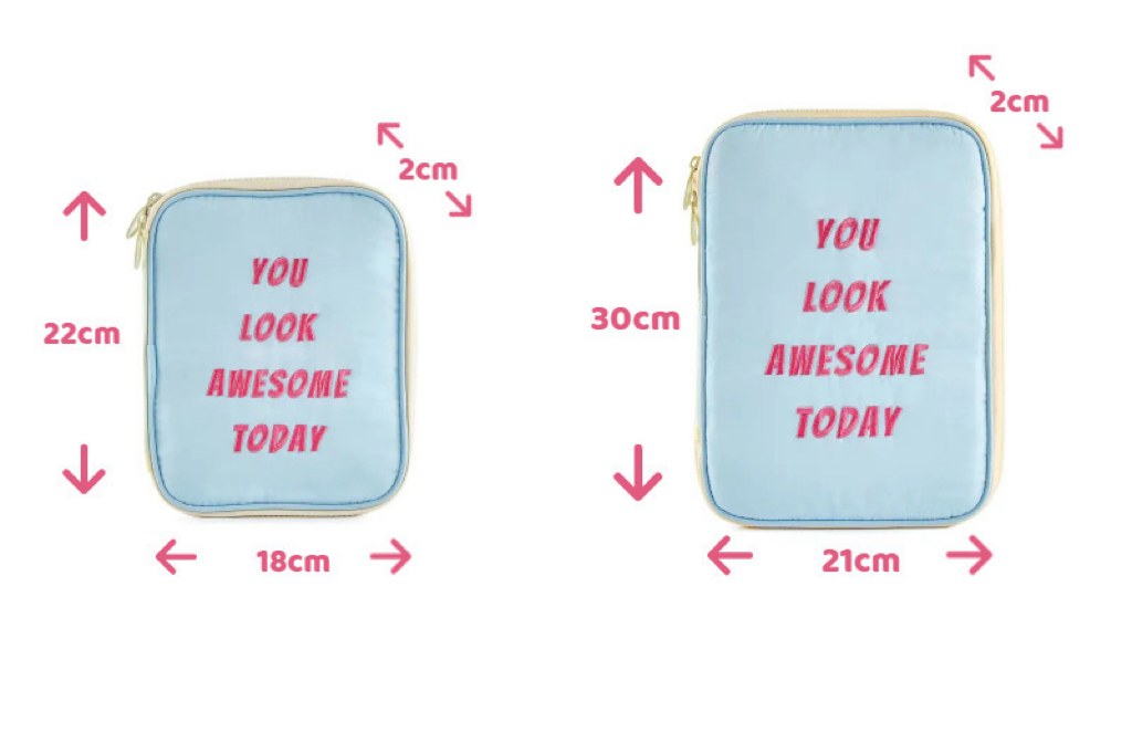 “You Look Awesome Today” Bands Organizer – Watch Band and Cable Storage Pouch - BandsOfTheDay