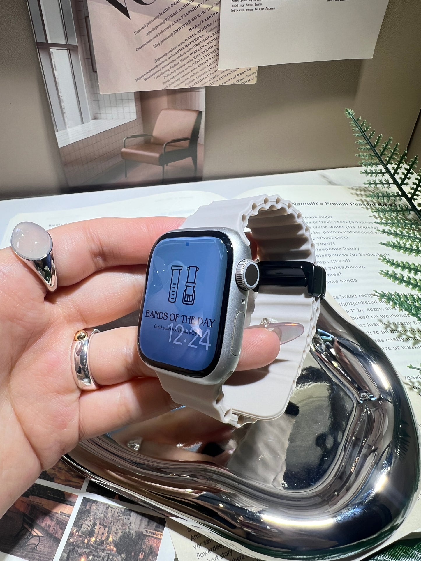 Ocean-Inspired Breathable Silicone Magnetic Watch Band - BandsOfTheDay