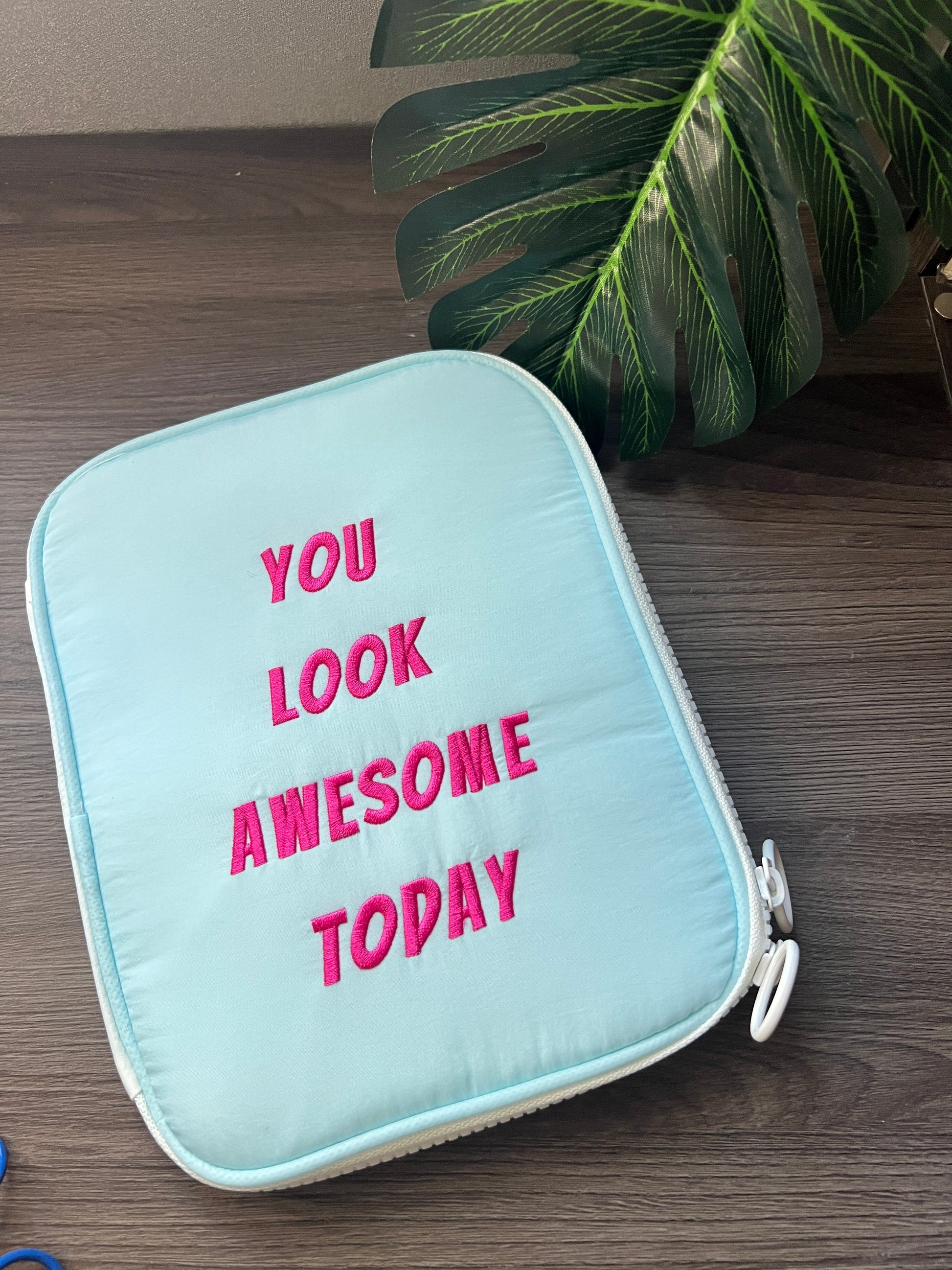 “You Look Awesome Today” Bands Organizer – Watch Band and Cable Storage Pouch - BandsOfTheDay