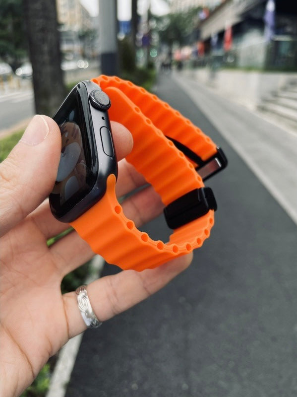 Ocean-Inspired Breathable Silicone Magnetic Watch Band - BandsOfTheDay